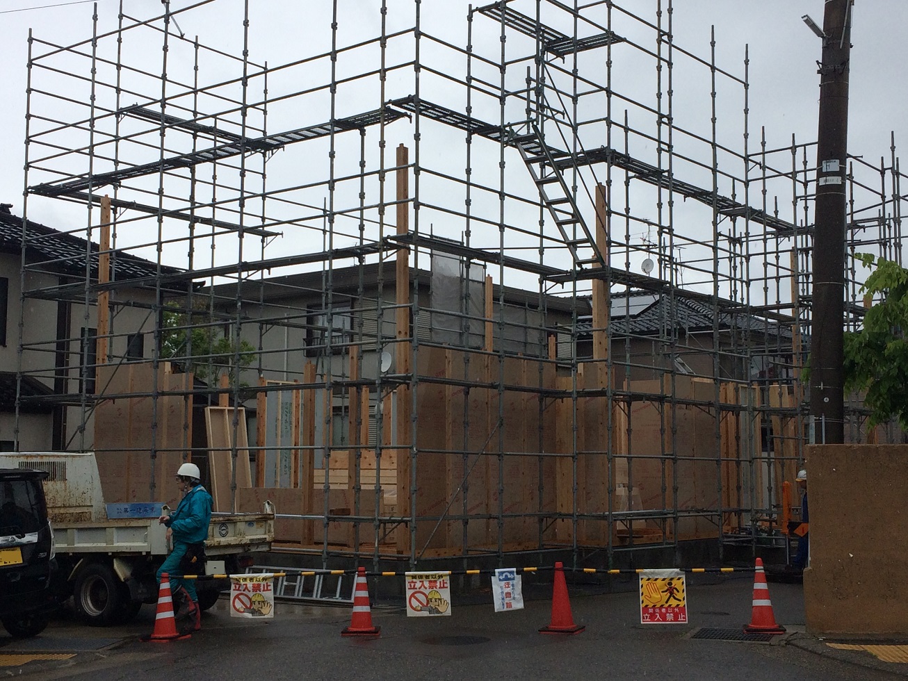 第２０１７回：建て方が始まりました