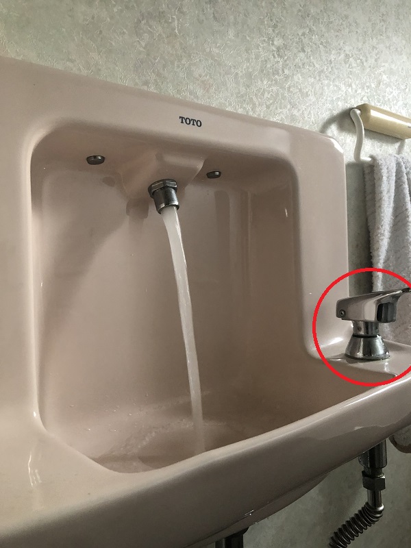 第３２３５回：手洗いの水栓取替