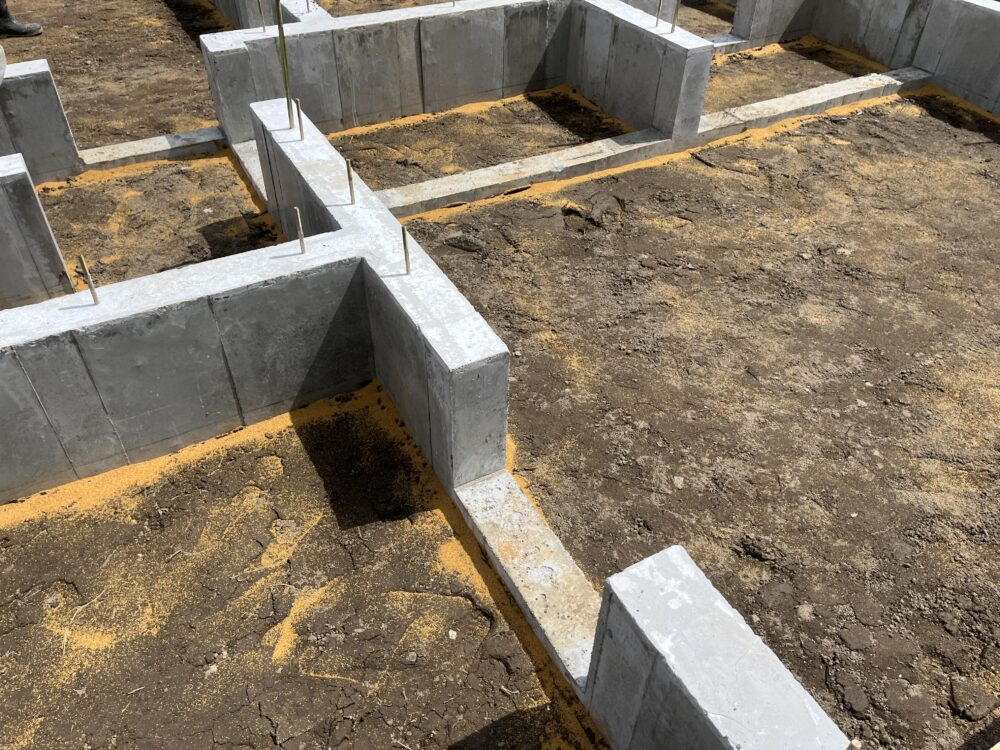 第３６７３回：『岩上の家』基礎工事～土間下の防蟻処理と防湿シート敷き込み～