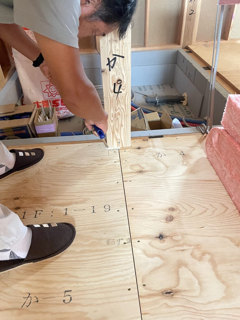 第３６８５回：『岩上の家』気密処理と躯体検査