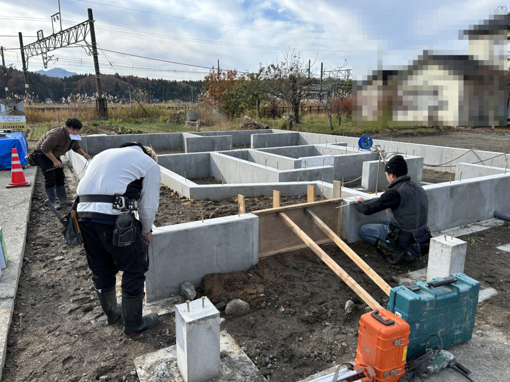 第３７０８回：『安田の家』基礎工事後半 ― 立上り打設から土間コンクリートまで