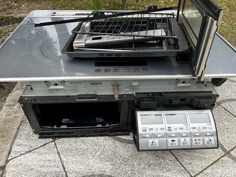 第３７２７回：IHコンロの入れ替え（７５ｃｍから６０ｃｍへ）