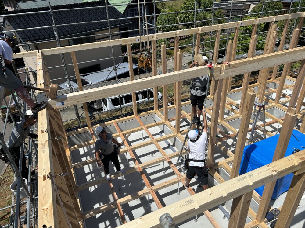 第３７４０回：『新赤坂の平屋』建て方